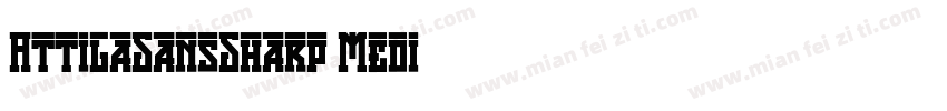 AttilaSansSharp Medi字体转换